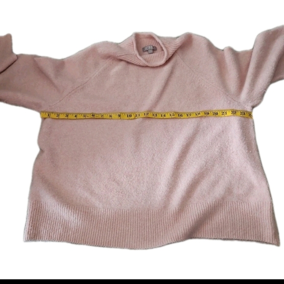 J. Crew Womens Baby Pink Merino Wool Blend Rollneck Sweater Supersoft yarn XXL - Picture 11 of 12